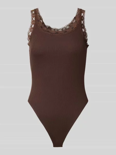 Body o kroju slim fit z mieszanka bawełny model VINI' Only