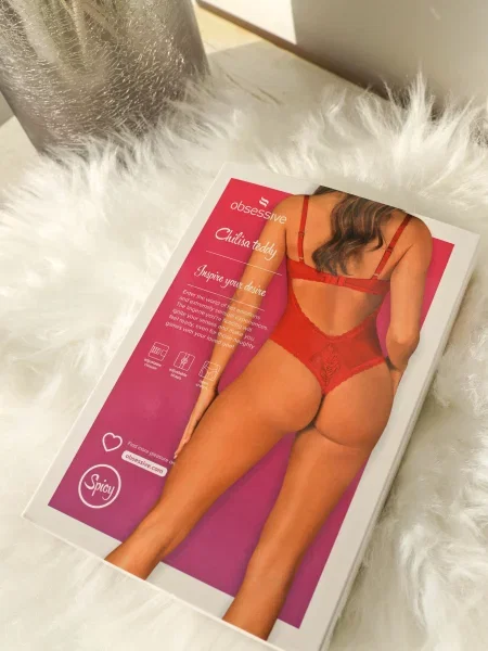 Боди Obsessive красное