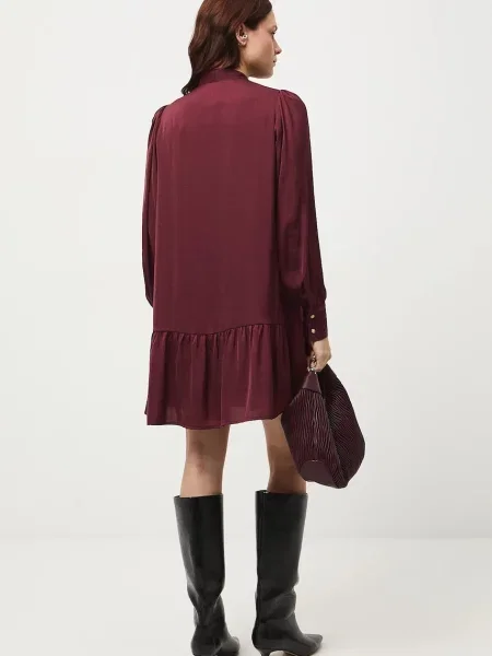 Šaty Medicine mini oversize vínová