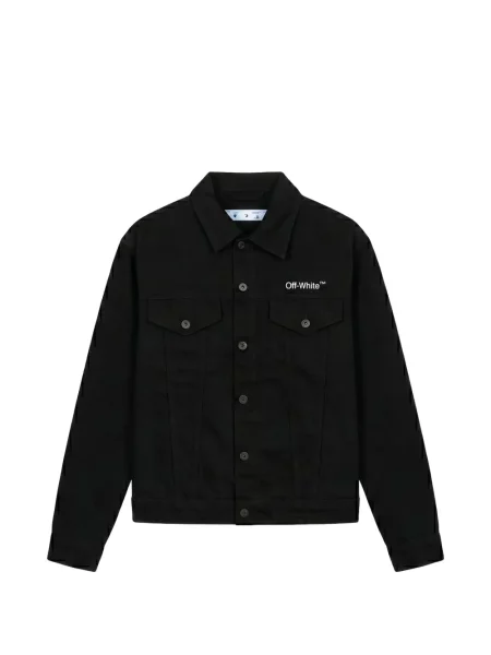 Geacă Off-white cu imagine alb