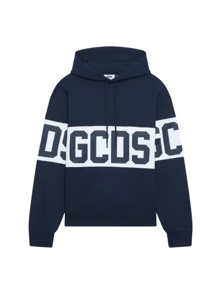 Bluza z kapturem Gcds z kapturem z logo niebieska