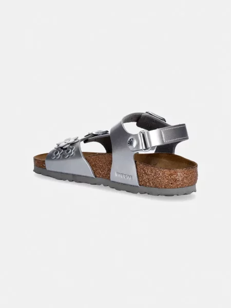 Birkenstock босоніжки дитячі шкіряні Rio AS Kids Flowers