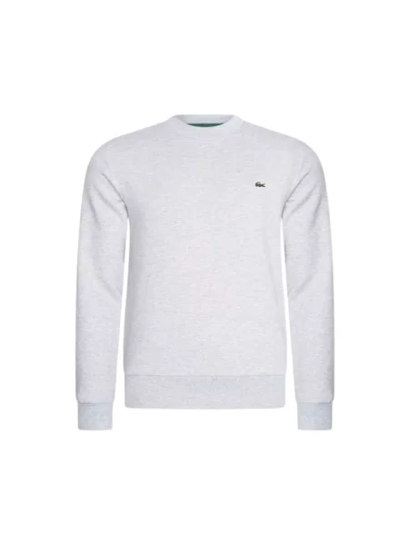 Lacoste bluza z bawełną szara