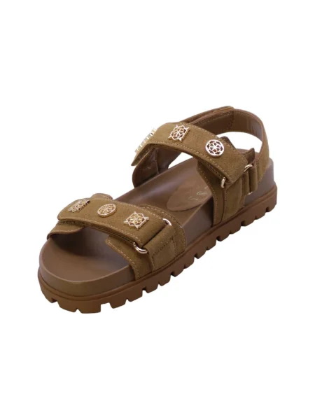 GUESS Sandale cu baretă FLORIZI coniac maro