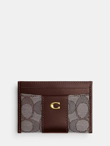 Etui za kartice Coach rjava