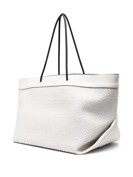 Geantă shopper Moschino cu imagine alb