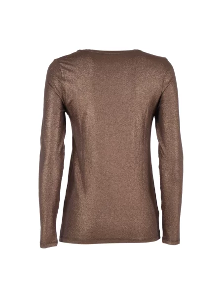 Sweter Majestic Filatures brązowy