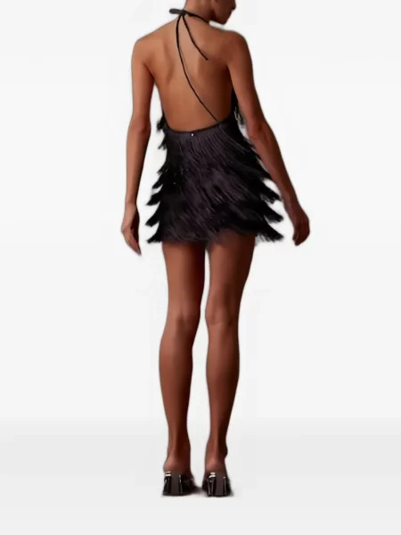 Rochie mini Bless cu gât halter negru