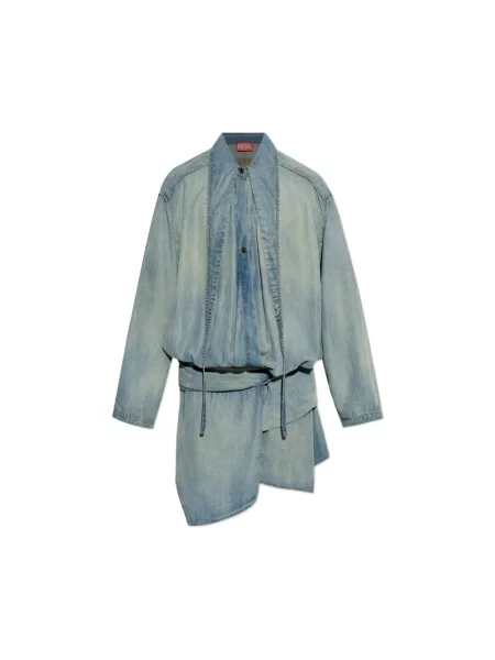 Sukienka jeansowa Diesel niebieska