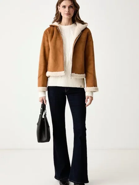 Colmar pulóver női gyapjúval bézs