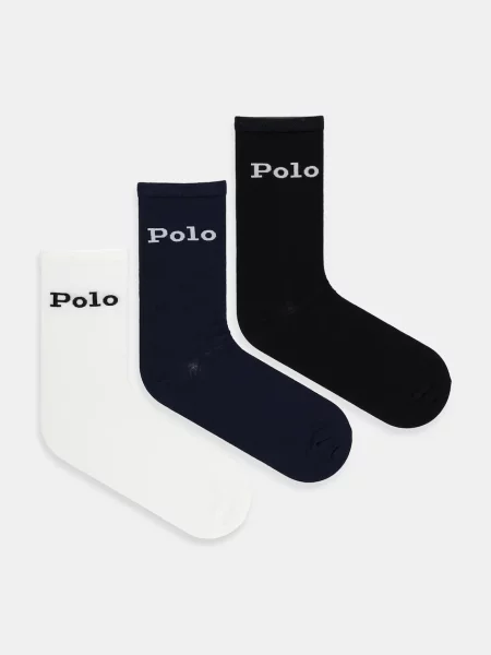 Чорапи Polo Ralph Lauren 3 чифта черно