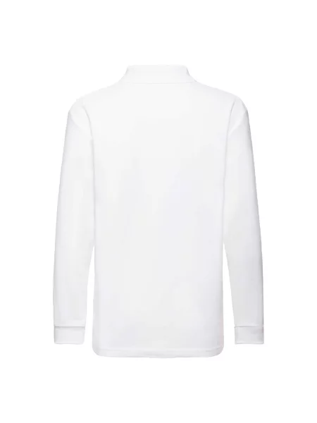 Tricou polo copii Fruit Of The Loom alb