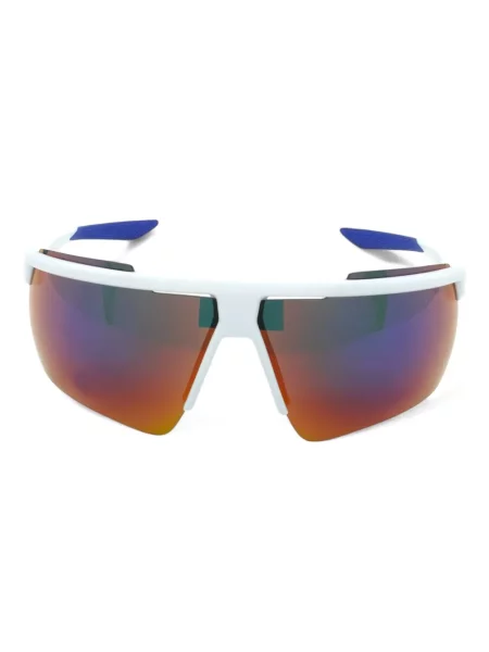 Ochelari de soare Nike cu cordon din jerseu cu imprimeu abstract gri