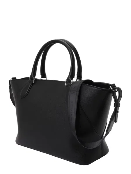 Shopper kabelka Armani Exchange z ekologickej kože čierna