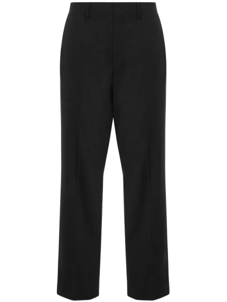 Vlněné kalhoty Moschino černé