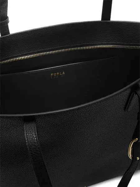 Geanta de piele Furla din piele negru
