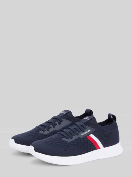 Tommy Hilfiger LIGHTWEIGHT KNITTED RUNNER sneakersy niebieskie