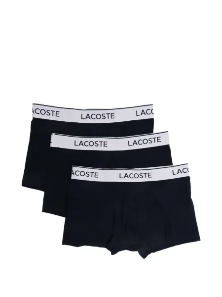 Boxerky Lacoste s autogramem modré