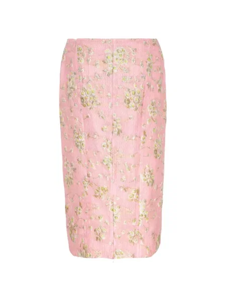 Fustă tip creion N°21 cu model floral roz