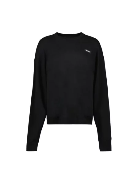 Dzianinowy sweter Coperni z logo czarny