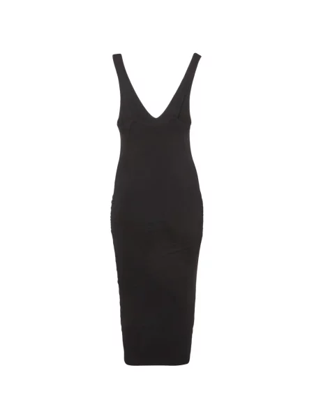 Rochie midi James Perse cu volane negru
