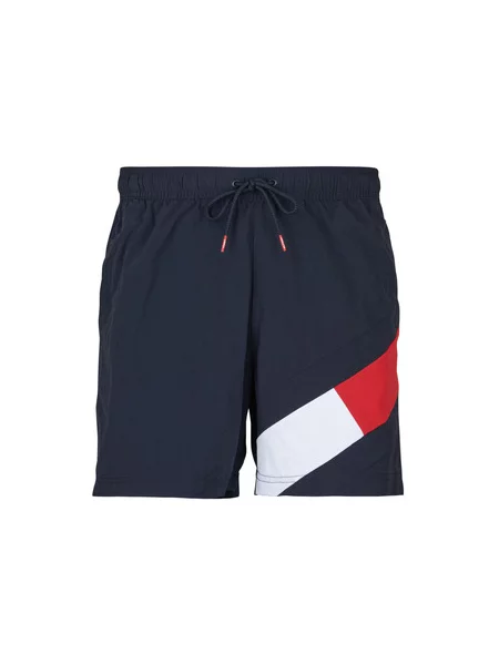 Tommy Hilfiger Underwear Kratke kopalne hlače marine / rdeča / bela modra