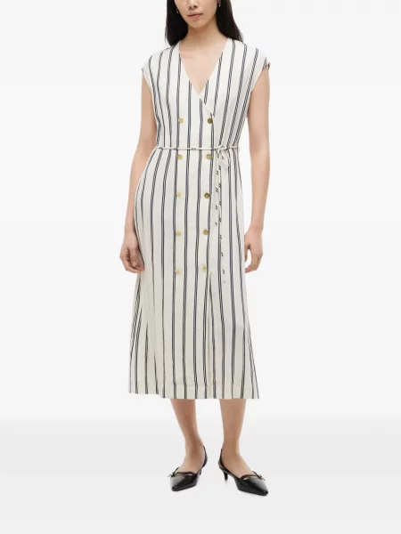 Rochie midi Tommy Hilfiger cu două rânduri de nasturi