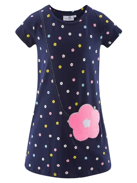 Happy girls Rochie bleumarin / deschis / galben / roz albastru