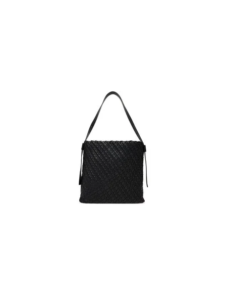 Tommy Hilfiger Táska Th Braided Maxi Hobo fekete