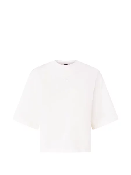 Mânecă largă tricou Pinko cu autograf alb