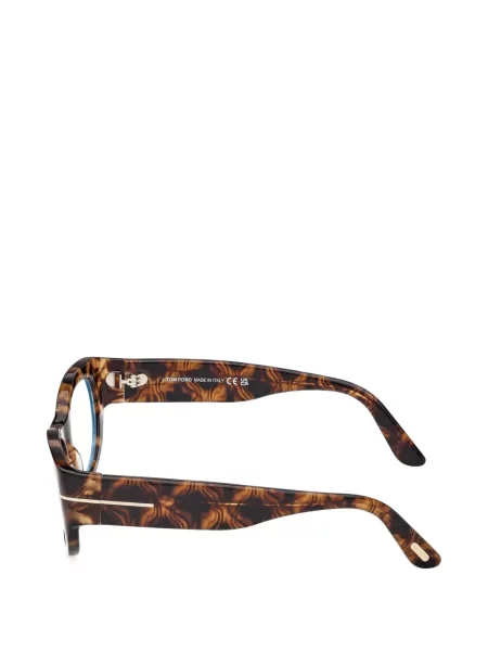 Ochelari de soare rotunzi Tom Ford Eyewear maro