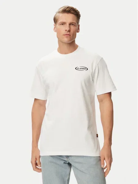 G-Star Raw T-Shirt Logo λευκό