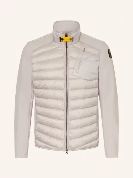 Parajumpers Peřová Bunda Jayden Z Kombinace Materiálů světle šedá