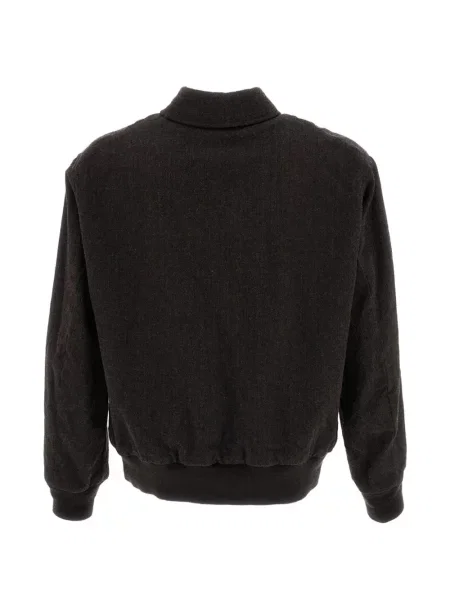Geacă Kaptain Sunshine de lână cu model herringbone maro