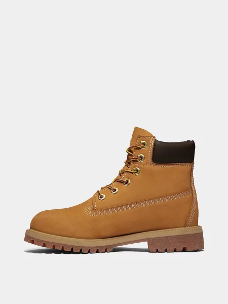 Шкіряні Дитячі Черевики Timberland TIMBERLAND PREMIUM жовтий