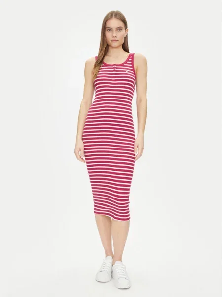 Tommy Jeans Ежедневна рокля Essential червен