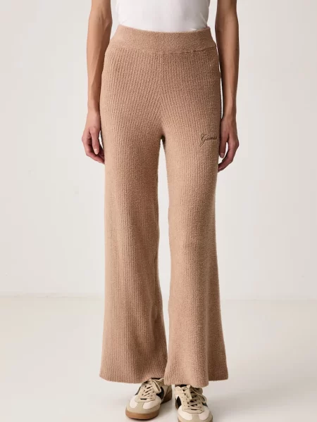 Guess pantaloni de loungewear pentru femei LUA bej