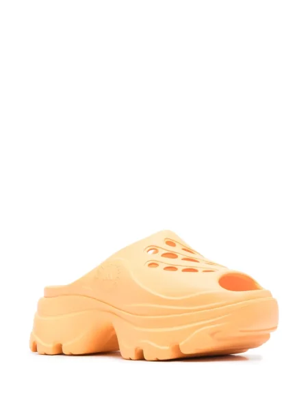 Saboți Adidas By Stella Mccartney cu autograf portocaliu