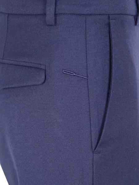 Pantaloni Cruna de lână albastru