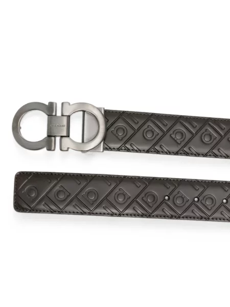 Cu centură curea Ferragamo maro