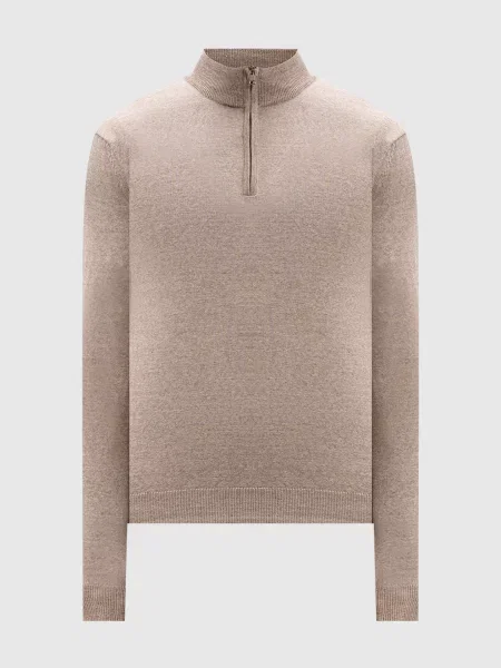 Джемпер з вовни мериноса Cashmere&whiskey бежевий