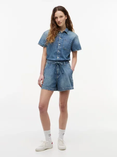 Tommy Jeans Salopeta denim albastru