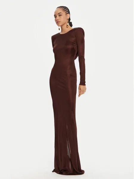 Elisabetta Franchi Φόρεμα βραδινό καφέ