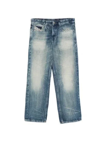 Износени дънки Diesel с протрити краища синьо