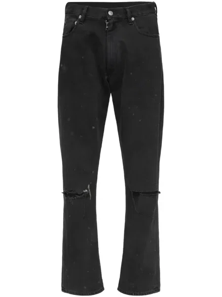 Blugi Mm6 Maison Margiela zdrențuiți negru