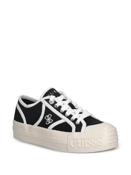 Sneakerși Guess cu autograf negru