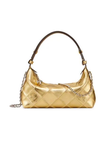 Tory Burch Torebka Na Ramię Fleming gold żółta