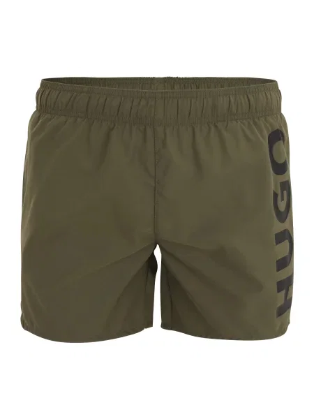 HUGO Kratke kopalne hlače ABAS zelena črna