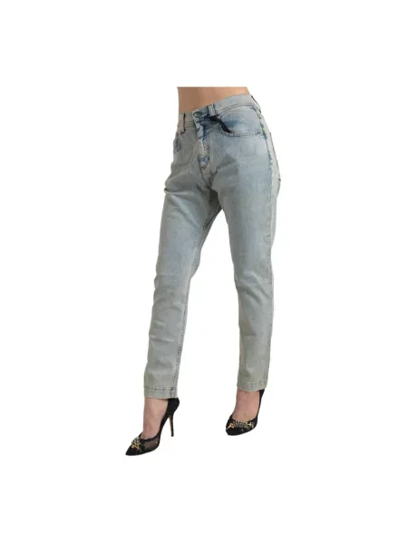 Skinny jeansy skinny Dolce And Gabbana niebieskie