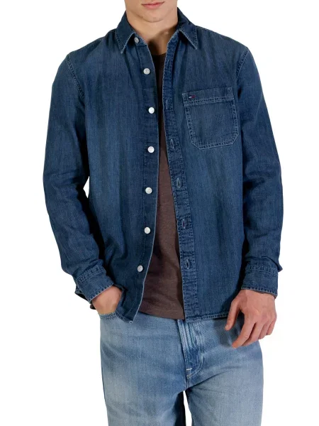 Srajca Tommy Hilfiger Jeans modra